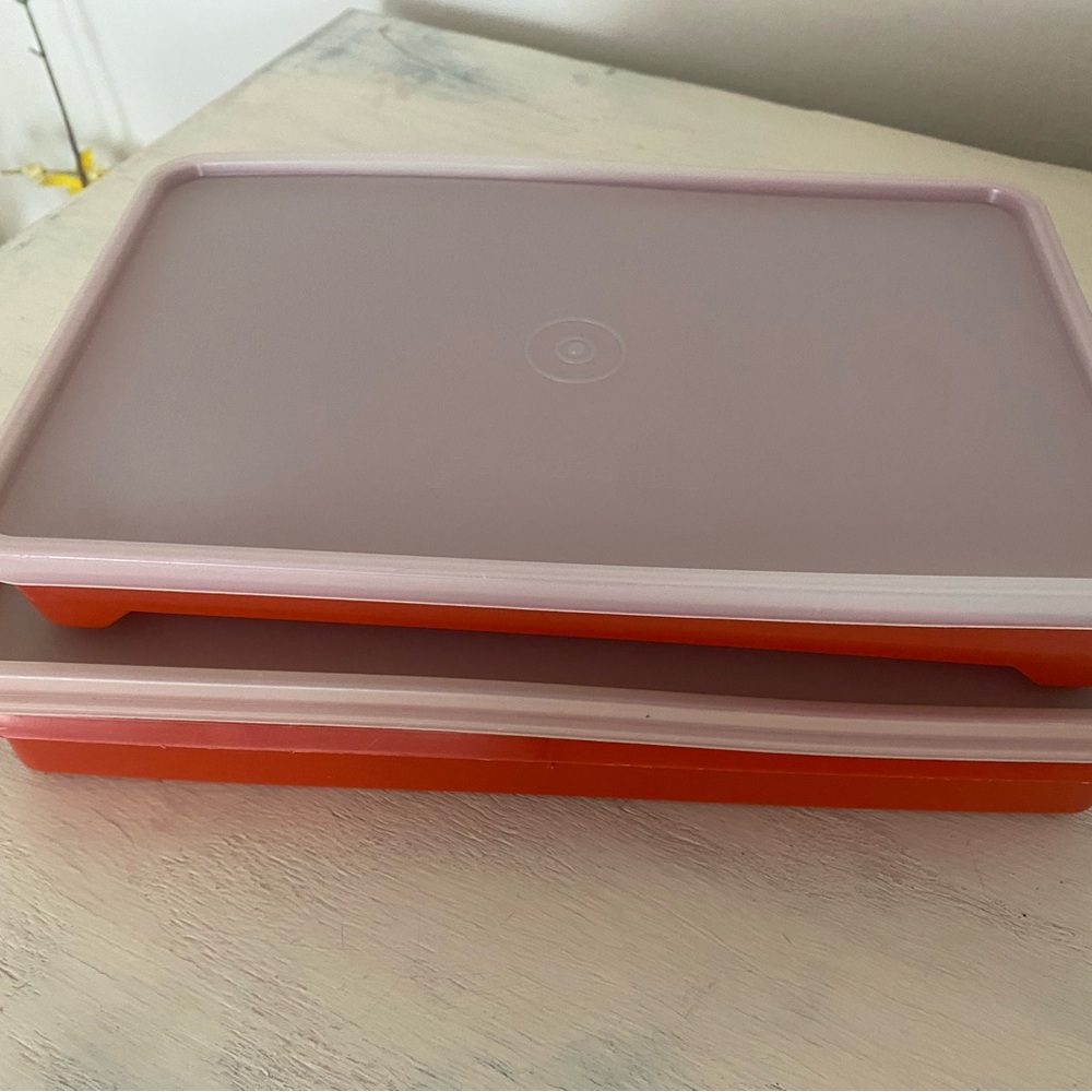 Tupperware Red and orange Storage Containers - Picture 2 of 4